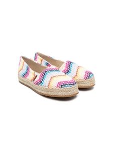 Missoni Kids espadrilles à motif zig-zag - Jaune