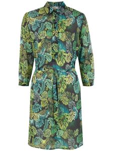 Amir Slama robe-chemise à imprimé tropical - Vert