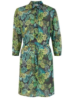 Amir Slama robe-chemise à imprimé tropical - Vert