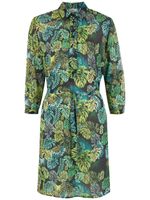 Amir Slama robe-chemise à imprimé tropical - Vert - thumbnail