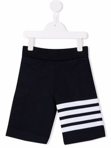 Thom Browne Kids short à détail 4 bandes signature - Bleu