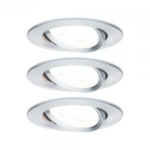 Paulmann 93433 Inbouwlamp Set van 3 stuks 19.5 W Aluminium (gedraaid)