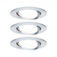 Paulmann 93433 Inbouwlamp Set van 3 stuks 19.5 W Aluminium (gedraaid)