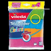 Vileda Microvezel doeken colors 4-pack (1 st)