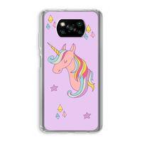 Roze eenhoorn: Xiaomi Poco X3 NFC Transparant Hoesje