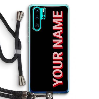 Namecase: Huawei P30 Pro Transparant Hoesje met koord