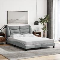 Bedframe zonder matras 120x200 cm stof lichtgrijs