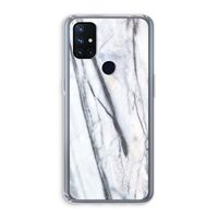 Gestreepte marmer: OnePlus Nord N10 5G Transparant Hoesje