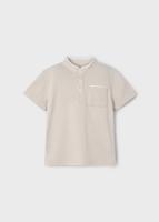 Mayoral Zomer polo shirt S/S jongens - bone wit