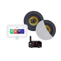 Aquasound N-Joy Connect n-joy connect badkamerradio - controller (ipx7) - wand lader - samba speakerset wit - bluetooth versterker / 50 watt / 230v/12v EMN50-SW - thumbnail