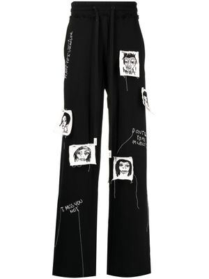 Haculla Sick Of It All gebreide broek - Zwart Haculla Sick Of It All gebreide broek - Zwart