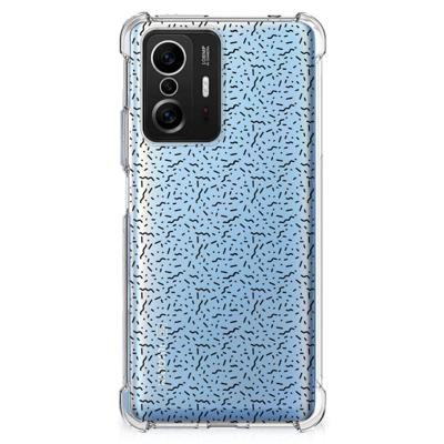 Xiaomi 11T | 11T Pro Doorzichtige Silicone Hoesje Stripes Dots Xiaomi 11T | 11T Pro Doorzichtige Silicone Hoesje Stripes Dots
