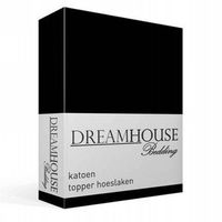 Dreamhouse Bedding katoen topper hoeslaken - Lits-jumeaux (160x200 cm) - thumbnail
