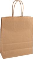 Papieren zak, ft 22 x 10 x 28 cm, bruin