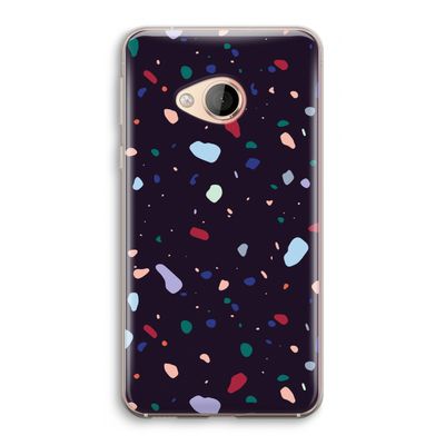 Dark Rounded Terrazzo: HTC U Play Transparant Hoesje