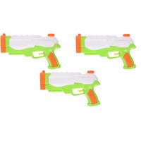 3x Waterpistool/waterpistolen groen 24,5 cm - thumbnail