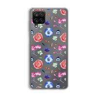 Bloemetjes: Samsung Galaxy A12 Transparant Hoesje Bloemetjes: Samsung Galaxy A12 Transparant Hoesje