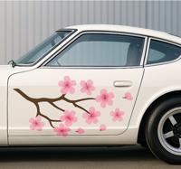 Autosticker roze kersenbloesem