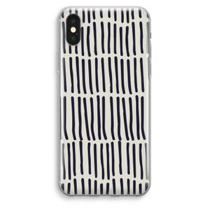 Moroccan stripes: iPhone XS Max Transparant Hoesje