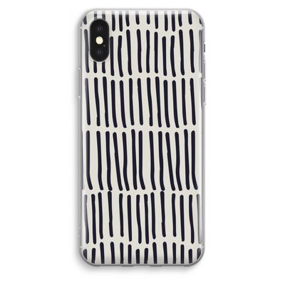 Moroccan stripes: iPhone XS Max Transparant Hoesje