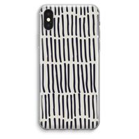 Moroccan stripes: iPhone XS Max Transparant Hoesje