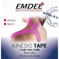 Emdee Kinesiologie Tape Kinesio Tape 20 Pre-Cut Strips