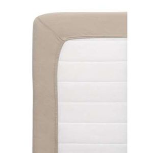 Hoeslaken Jersey - taupe - 90x200 cm - Leen Bakker