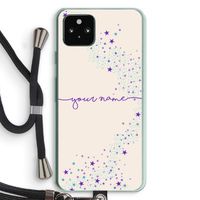 Sterren: Pixel 5a 5G Transparant Hoesje met koord Sterren: Pixel 5a 5G Transparant Hoesje met koord