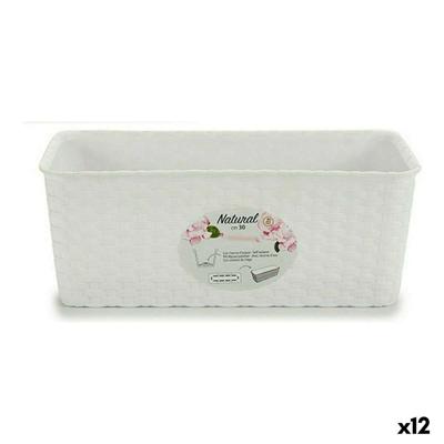 Plantenbak Stefanplast Wit Plastic 13 x 11 x 28,5 cm 29 x 11 x 12,5 cm (12 Stuks)