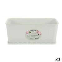 Plantenbak Stefanplast Wit Plastic 13 x 11 x 28,5 cm 29 x 11 x 12,5 cm (12 Stuks)