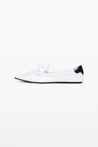 Maitrepierre leren ballerina - WHITE - 37