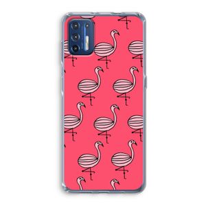 Flamingo: Motorola Moto G9 Plus Transparant Hoesje