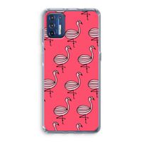 Flamingo: Motorola Moto G9 Plus Transparant Hoesje