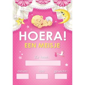 Deur poster meisje geboren   -