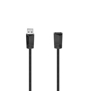 Hama USB-kabel USB 2.0 USB-A bus, USB-A stekker 5.00 m Zwart 00200621