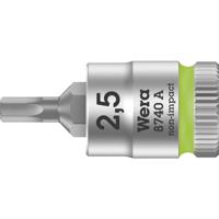 Wera 8740 A 05003331001 Inbus Dopsleutel-bitinzet 2.5 mm 1/4 (6.3 mm)