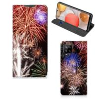 Samsung Galaxy A42 Hippe | Standcase | Vuurwerk