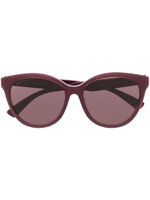 Gucci Eyewear lunettes de soleil à monture ronde - Violet - thumbnail