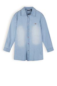 NoBell Meisjes spijkerjas oversized - Denim sea