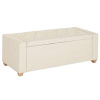 Kruk Home ESPRIT Beige Polyester Hout 120 X 50 X 42 CM
