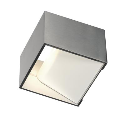 SLV WandlampLogs Up - Down vierkant metaalgrijs - 1000640