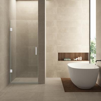 Nisdeur Wiesbaden Less 70x200 cm 8 mm Nano Helder Glas Mat Wit