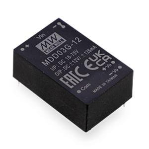 Mean Well MDD03G-15 DC/DC-converter, print 100 mA 3 W Aantal uitgangen: 2 x Inhoud 1 stuk(s)