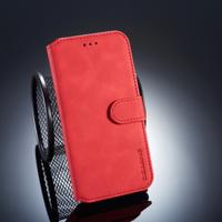 Dg. MING retro olie kant horizontale flip case voor Huawei P20 Lite/Nova 3e met houder & kaartsleuven & portemonnee (rood)
