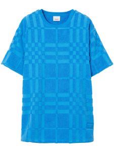 Burberry t-shirt à carreaux - Bleu