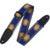 Levys Leathers MPJG-SUN-BLU geweven gitaarband met print - blauw met zon