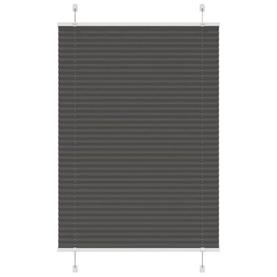 Pliss rolgordijn 90x100 cm stofbreedte 89,4 cm polyester zwart