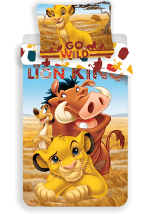 Disney The Lion King Dekbedovertrek Simba Timon en Pumba - 140 x 200 cm