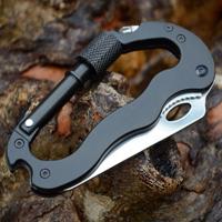 Externe multifunctionele karabijnhaak D-type opknoping sleutelhanger