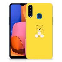 Samsung Galaxy A20s Telefoonhoesje met Naam Baby Leopard - thumbnail